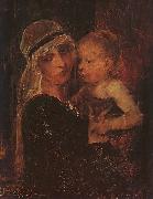 Mihaly Munkacsy Mother and Child Norge oil painting reproduction